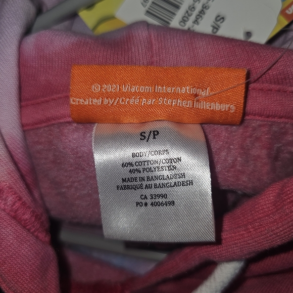 Nwt SpongeBob hoodie - Picture 5 of 6